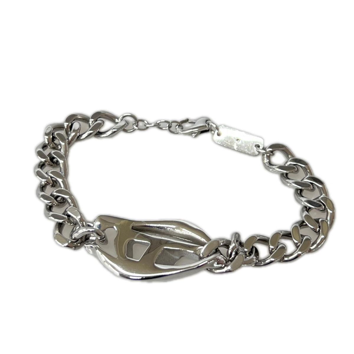 ブレスレット ﾛｺﾞﾁｪｰﾝﾌﾞﾚｽﾚｯﾄ STEEL シルバー