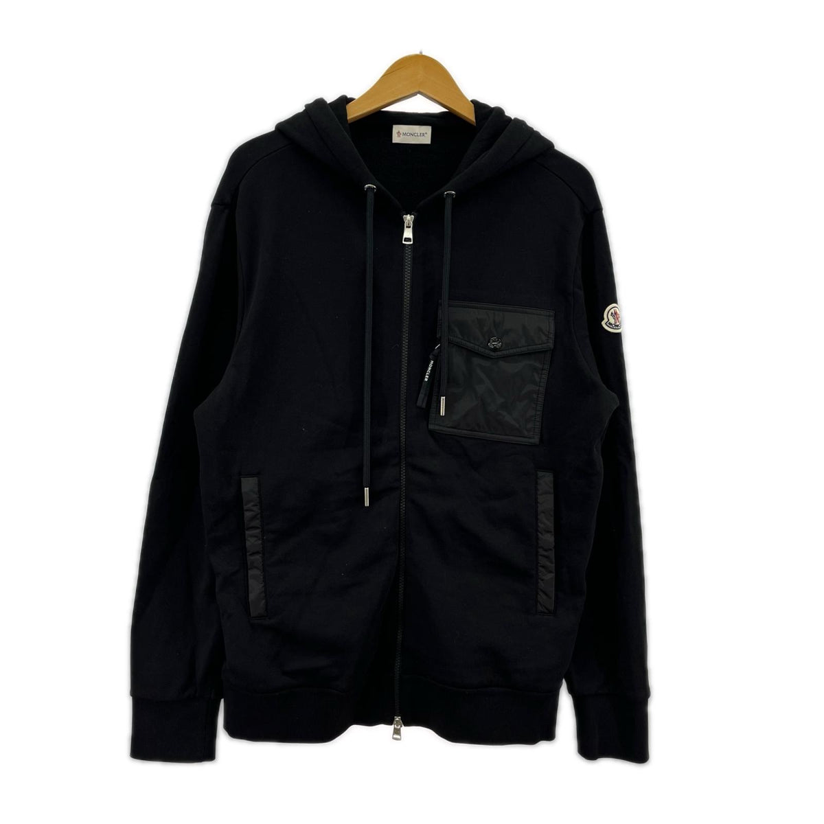 パーカー FELPA APERTA CON ZIP UP HOODIE M ブラック