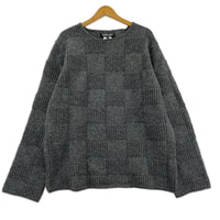 ニット HOMME DEUX 25AW ウール天竺×片畔編み（L） L グレー