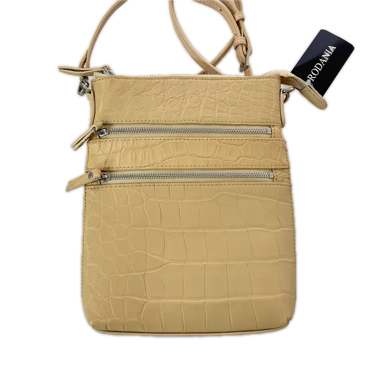ショルダーバッグ RODANIA ｸﾛｺﾀﾞｲﾙ革 BEG ベージュ