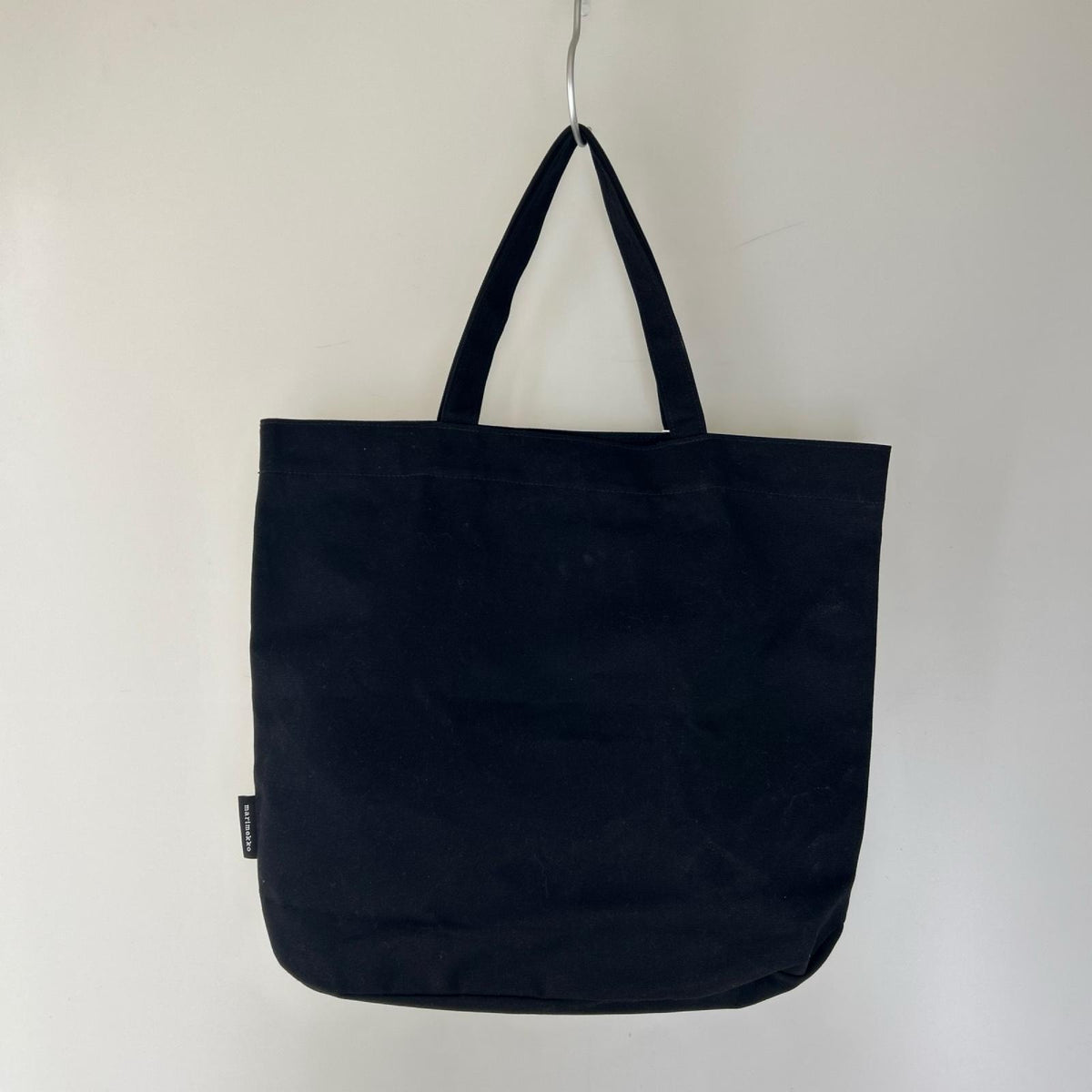 トートバッグ ｳﾆｯｺ柄ケシの花 BLK ブラック