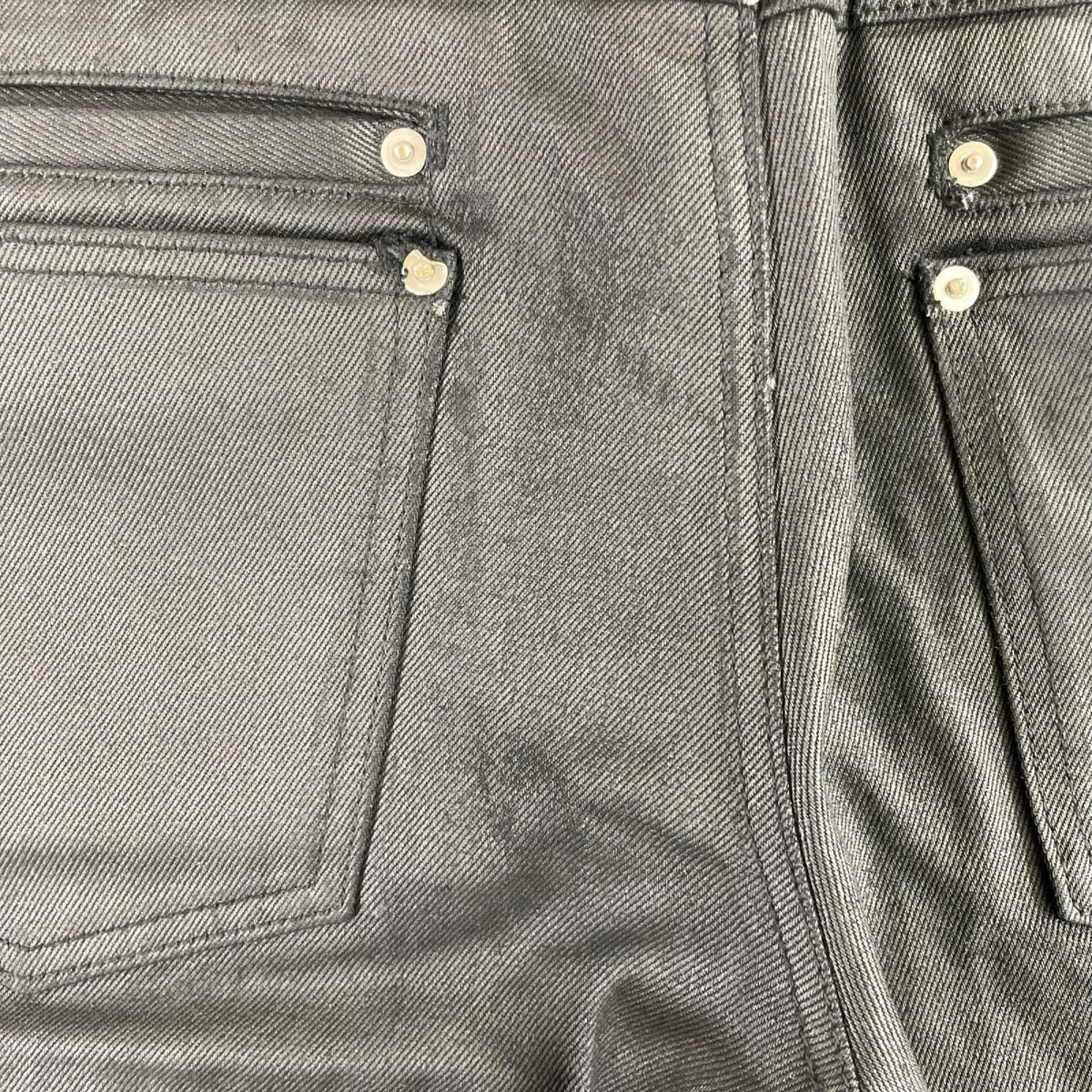 デニムパンツ asapmode Waxed Stacked Pants L ブラック