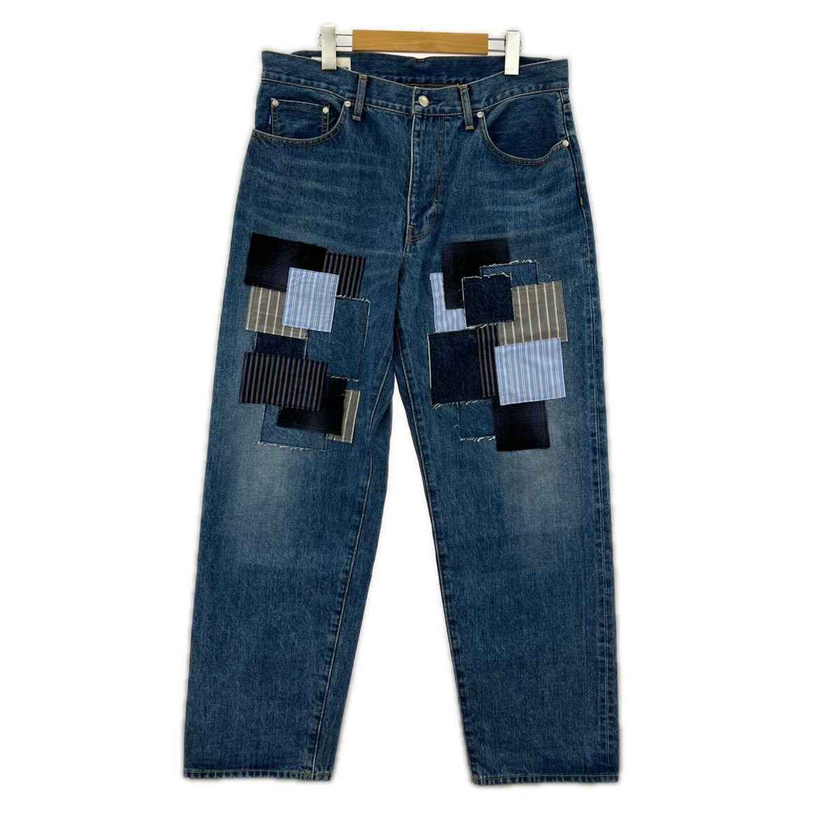 デニムパンツ vowels Baggy Denim W32 ブルー