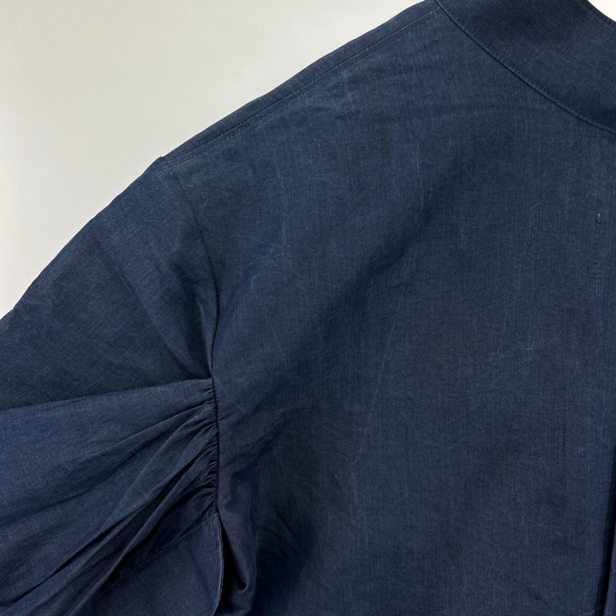 ワンピース DENIM S/Sﾜﾝﾋﾟｰｽ ｲﾝﾃﾞｨｺﾞ M ネイビー