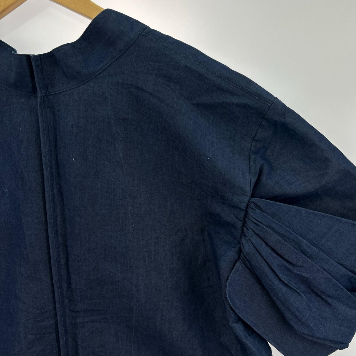 ワンピース DENIM S/Sﾜﾝﾋﾟｰｽ ｲﾝﾃﾞｨｺﾞ M ネイビー