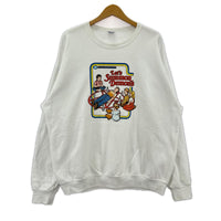 スウェット 90s LET`S SUMMON DEMONS WHT XL ホワイト