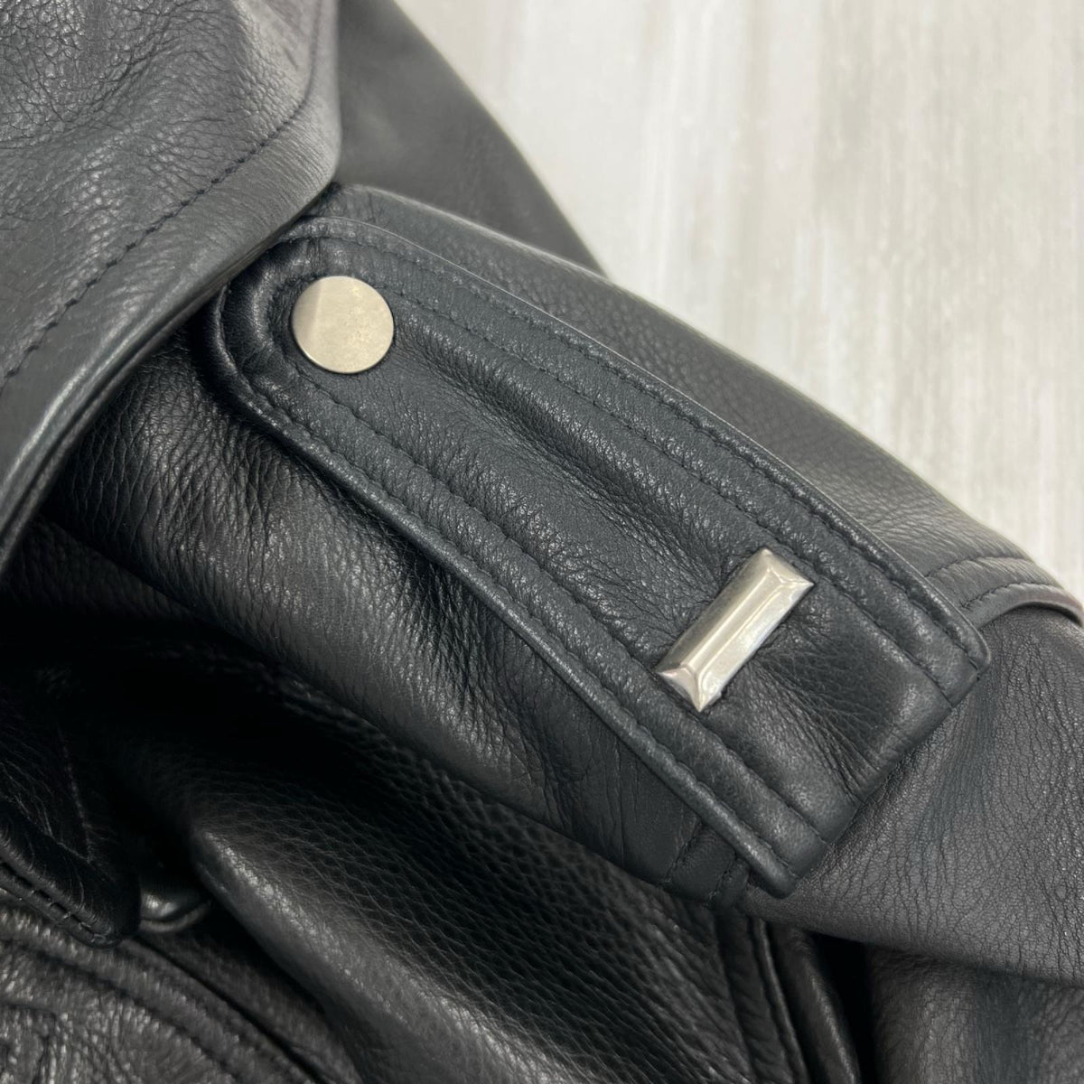 レザージャケット 528US COW NEW NAKED D-POCKET RIDERS 40 ブラック