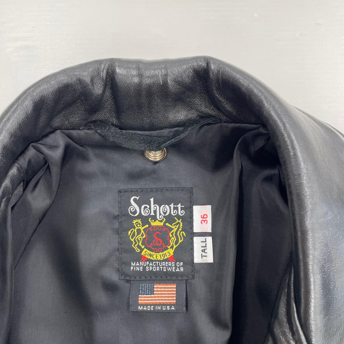 ライダースジャケット schott 217US Sheep One Star (36) 36 ブラック