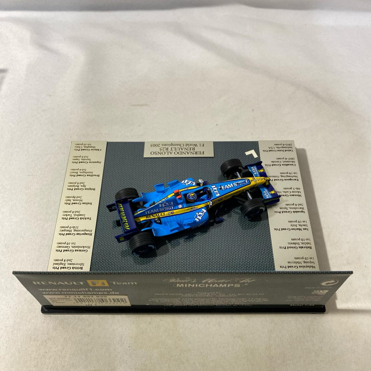 ミニチャンプス FERNANDO ALONSO RENAULT R25 スケールカー
