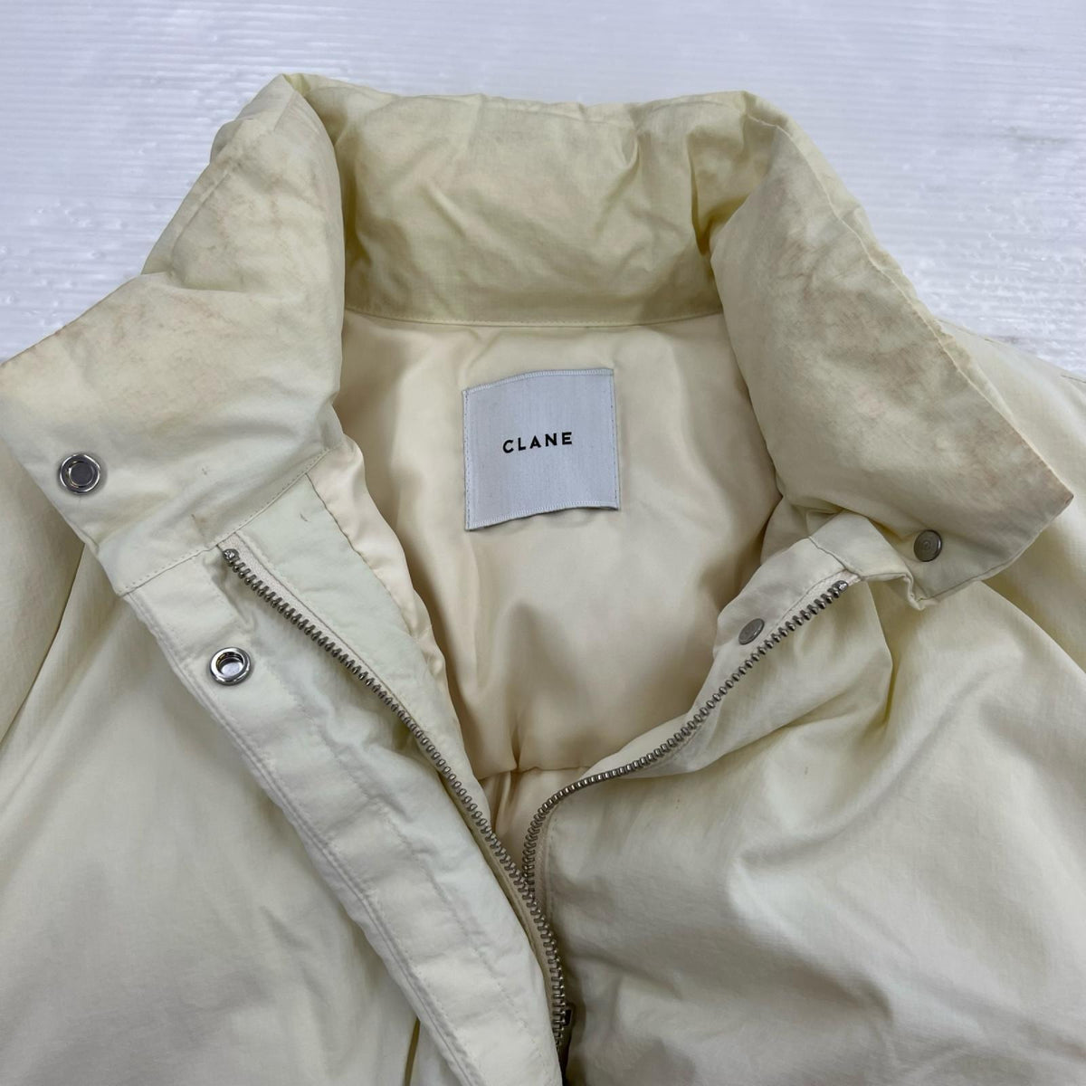 ダウンジャケット CLANE BALLOON SHORT DOWN JACKET size1 ホワイト