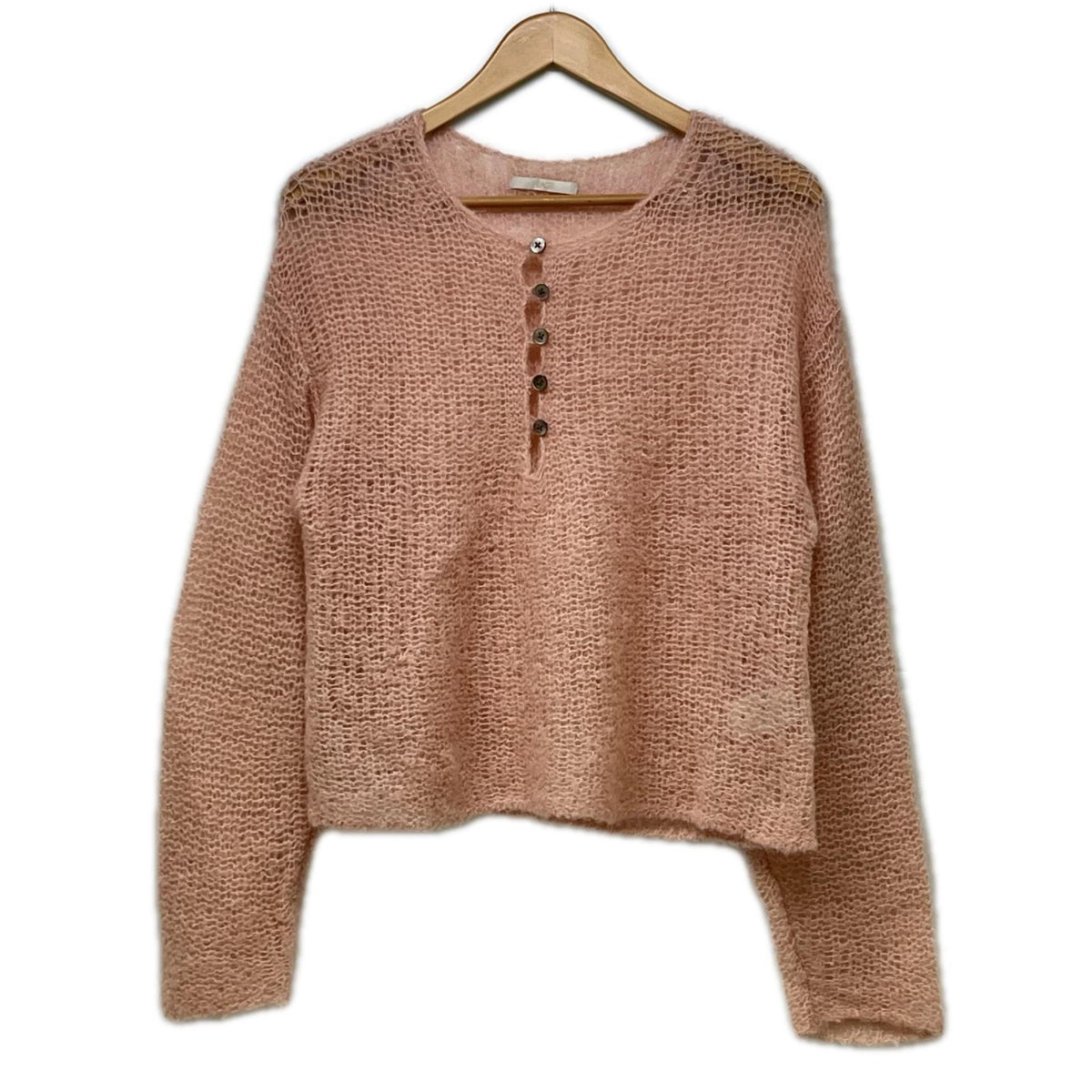 ニット plage 24AW HENLEY ALPACA mix knit