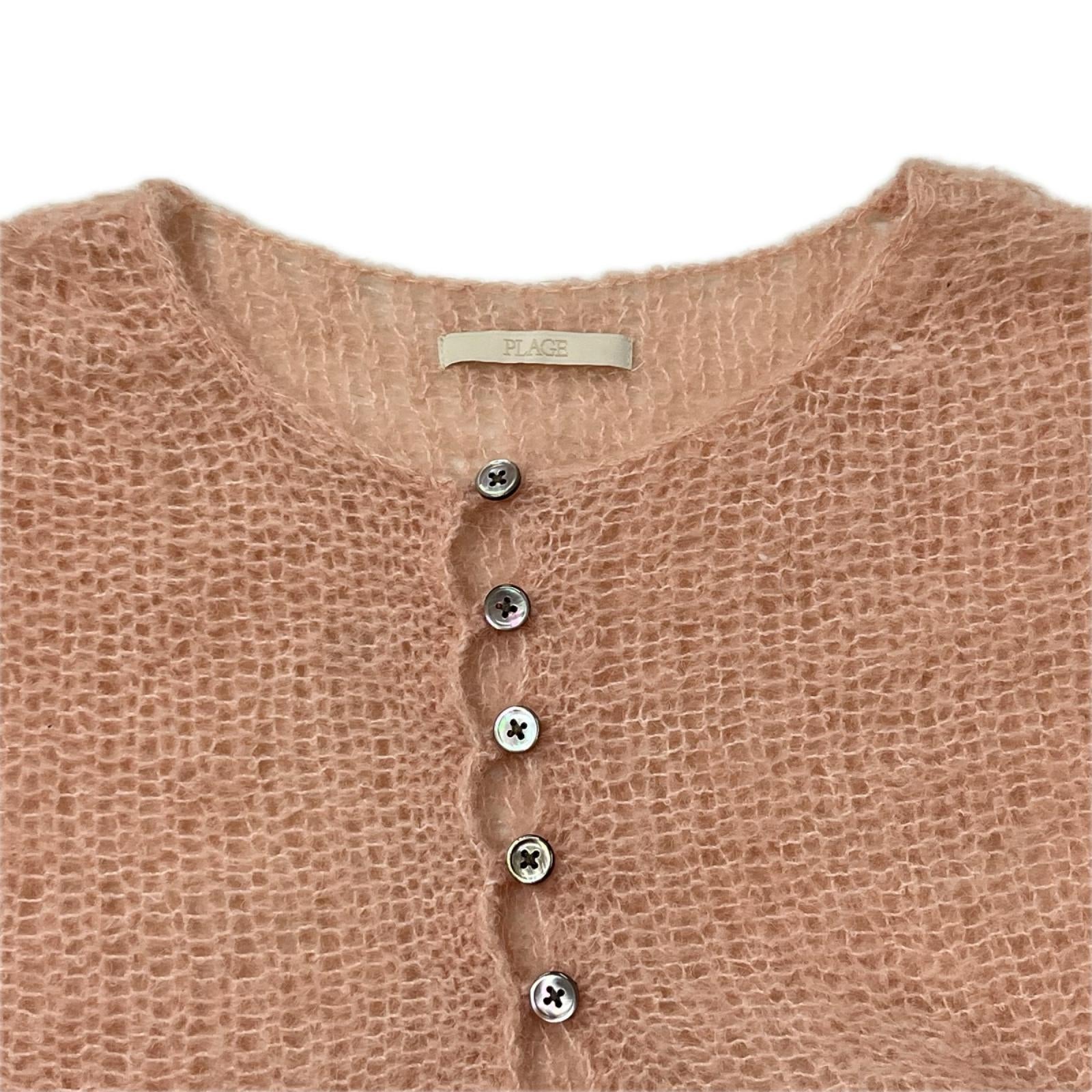 ニット plage 24AW HENLEY ALPACA mix knit
