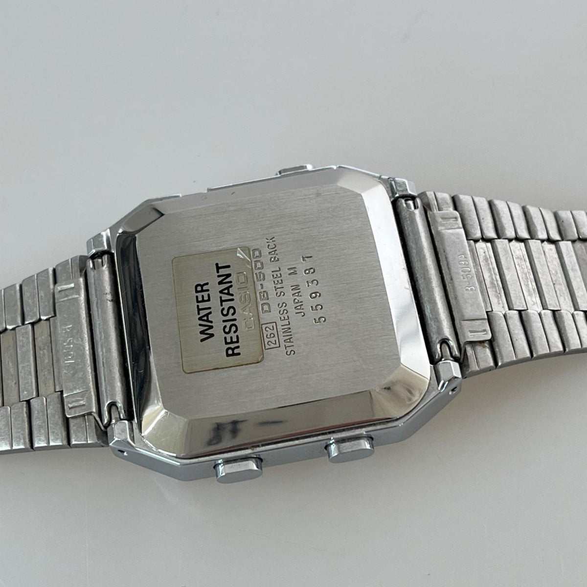 腕時計 DB-500 DATA BANK TELEMEMO 50 日本製 シルバー