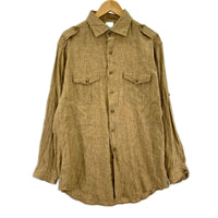 長袖シャツ 00～10S SLIM FIT ﾘﾈﾝｼｬﾂ ﾍﾞｰｼﾞｭ (L) L