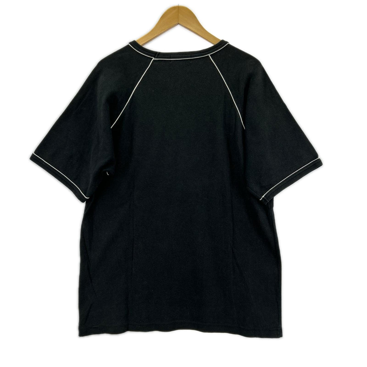 半袖Ｔシャツ 90S ﾚｲﾝﾎﾞｰｸﾞﾗﾌｨｯｸ ﾎﾜｲﾄﾗｲﾝ 黒 (L) L ブラック