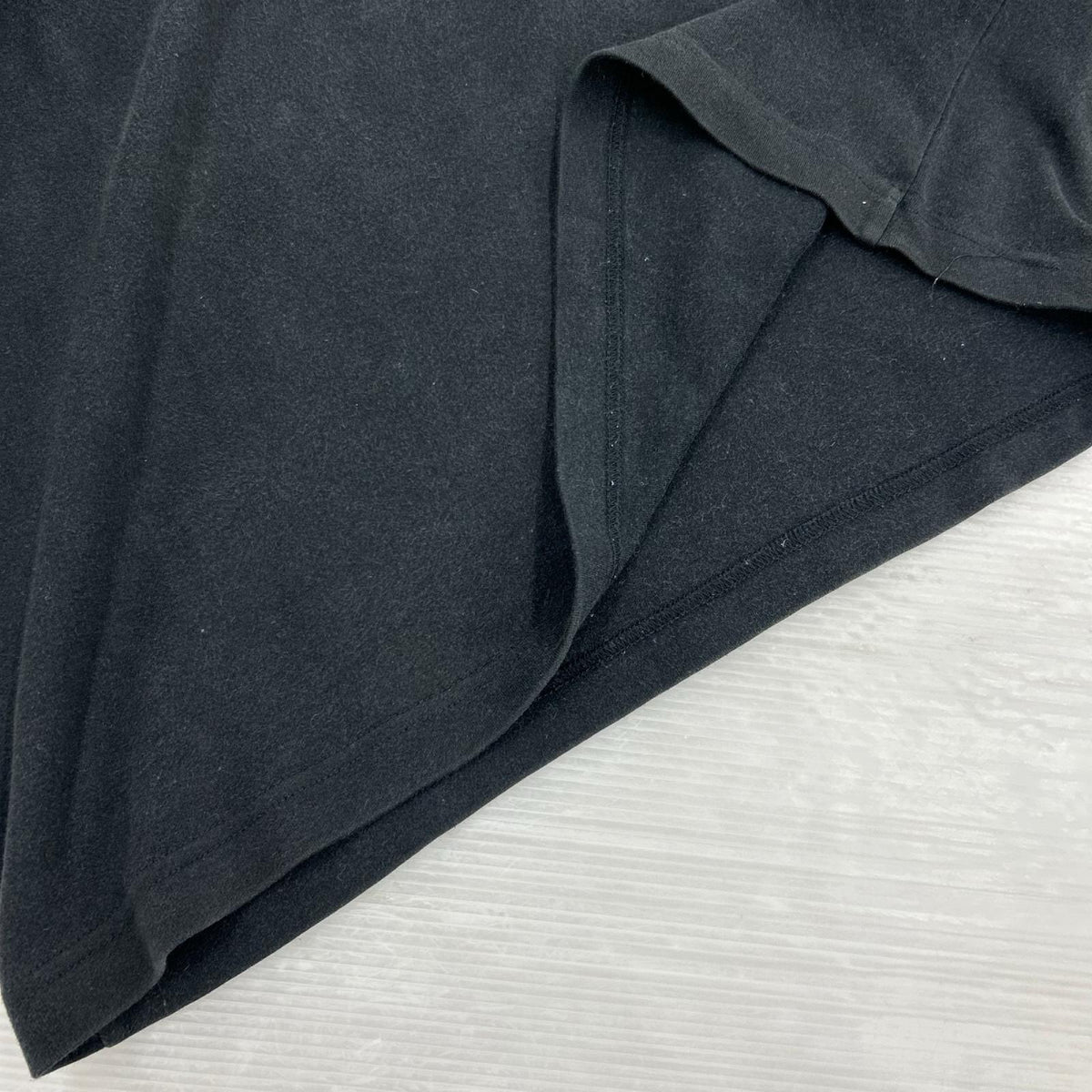 半袖Ｔシャツ 90S ﾚｲﾝﾎﾞｰｸﾞﾗﾌｨｯｸ ﾎﾜｲﾄﾗｲﾝ 黒 (L) L ブラック