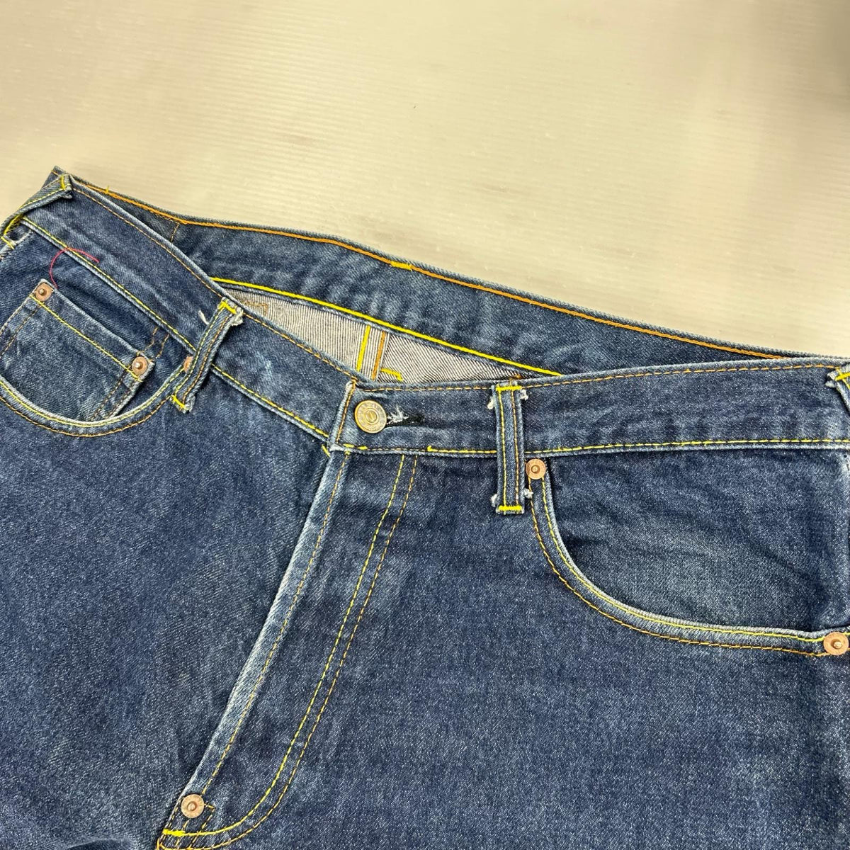 デニムパンツ Lot2003 ｶﾓﾒｽﾃｯﾁ ｼﾝﾁﾊﾞｯｸ ｲﾝﾃﾞｨｺﾞ (36)