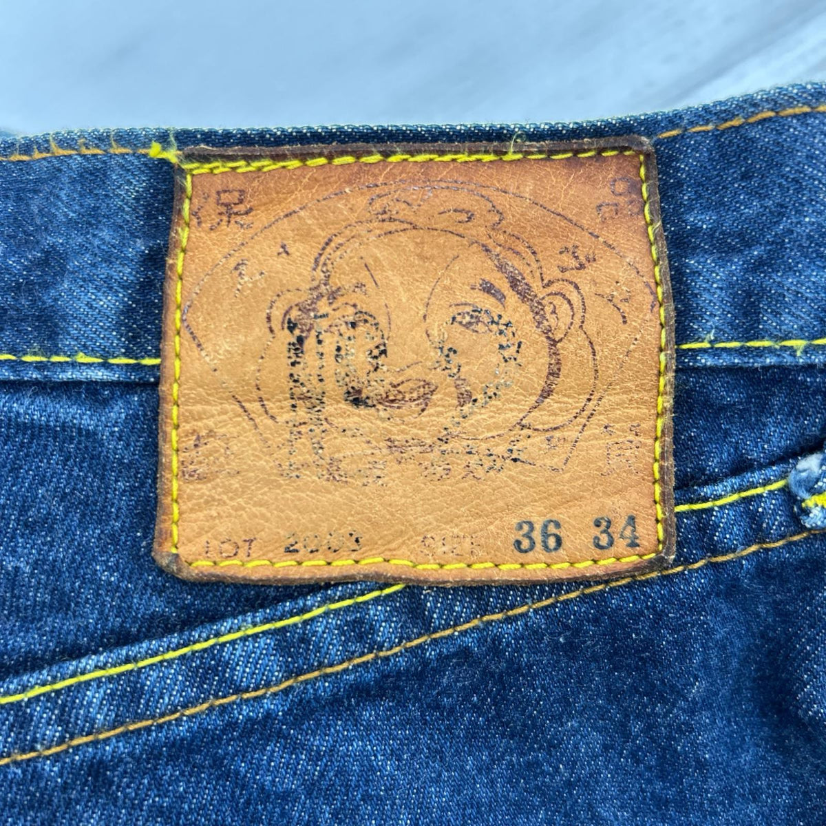 デニムパンツ Lot2003 ｶﾓﾒｽﾃｯﾁ ｼﾝﾁﾊﾞｯｸ ｲﾝﾃﾞｨｺﾞ (36)