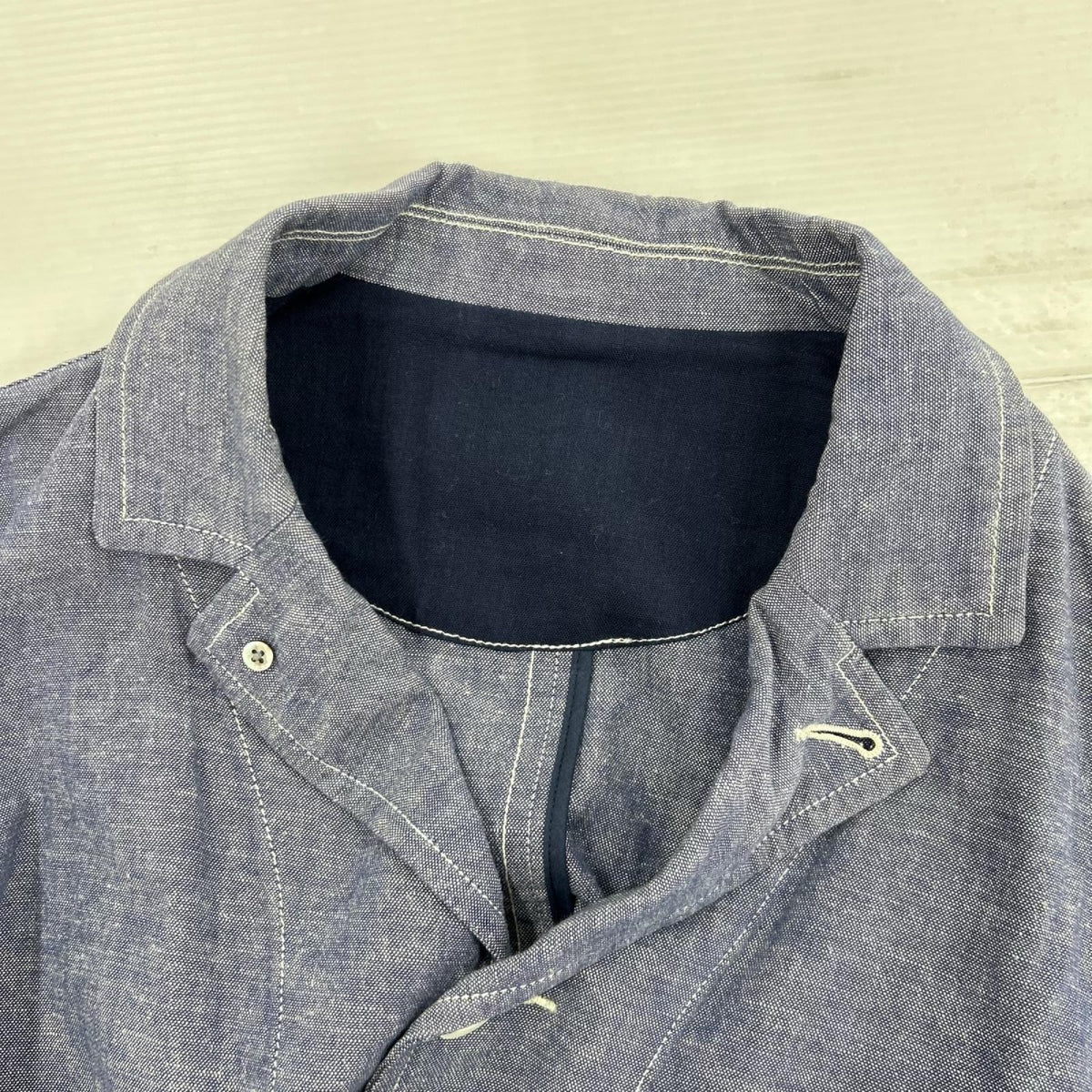 ジャケット FRECY＆CLOSTER ｶﾊﾞｰｵｰﾙ型 ｺｯﾄﾝﾘﾈﾝ 薄紫 (L) L