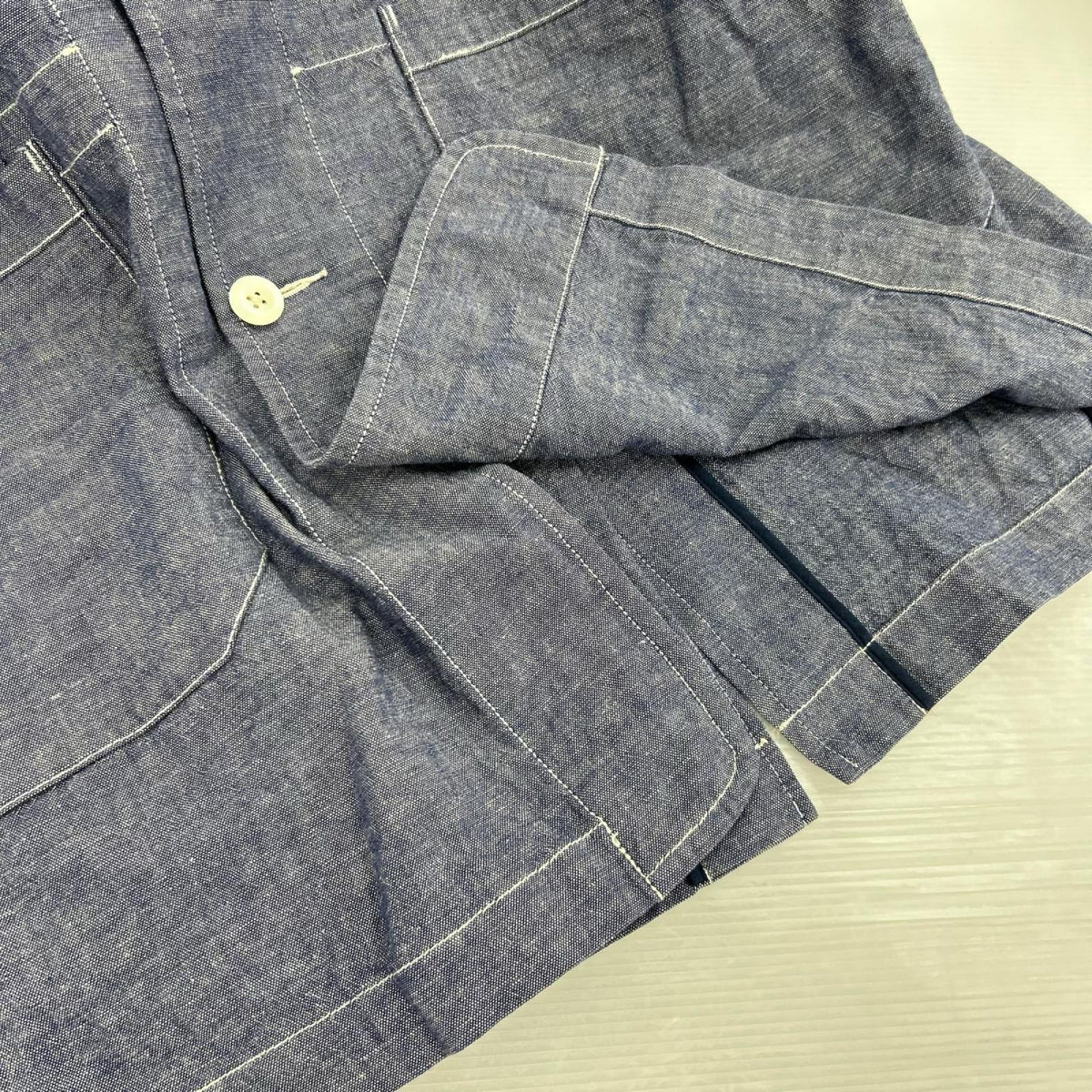 ジャケット FRECY＆CLOSTER ｶﾊﾞｰｵｰﾙ型 ｺｯﾄﾝﾘﾈﾝ 薄紫 (L) L