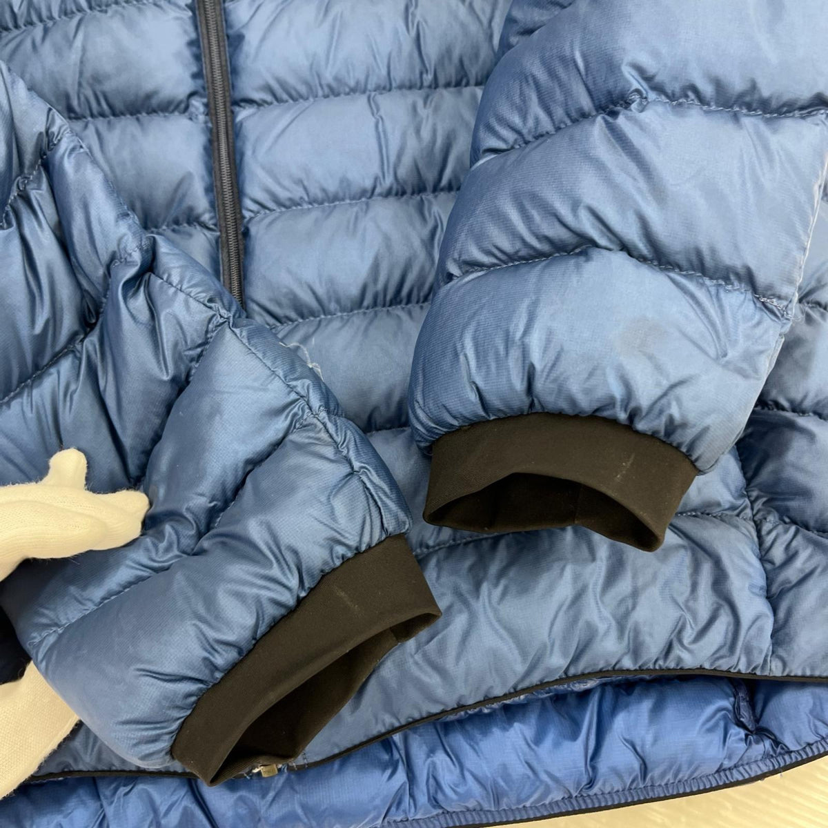 ダウンジャケット Wouzel Hoodie 青 (M) M ブルー