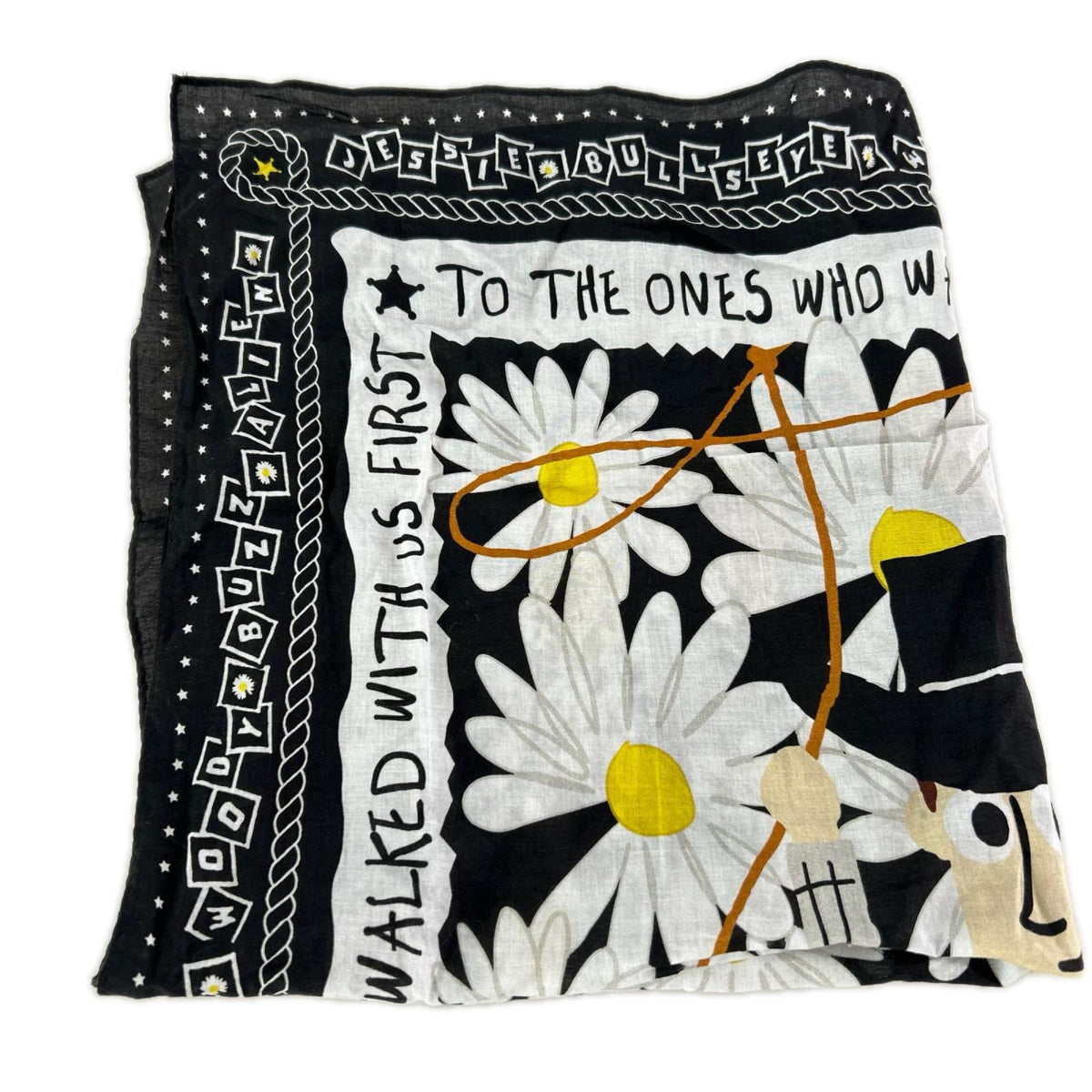 その他アクセサリー PEACEMINUSONE ×TOY STORY SCARF 01 COTTON ブラック