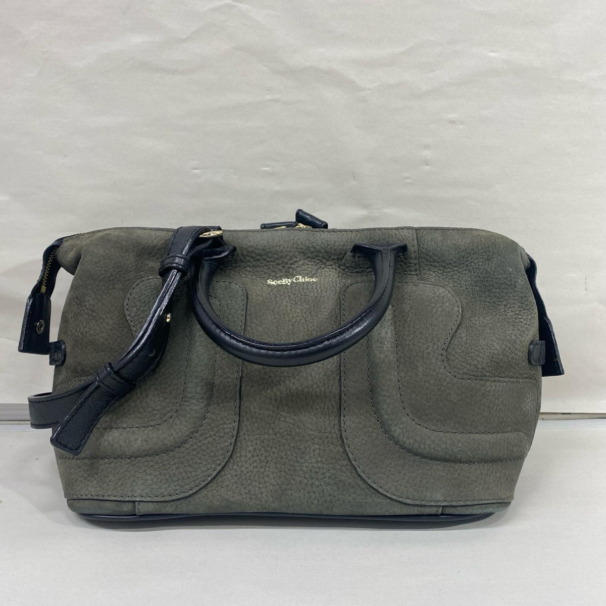 SEE BY Chloe ﾚｻﾞｰﾊﾝﾄﾞﾊﾞｯｸﾞ 緑