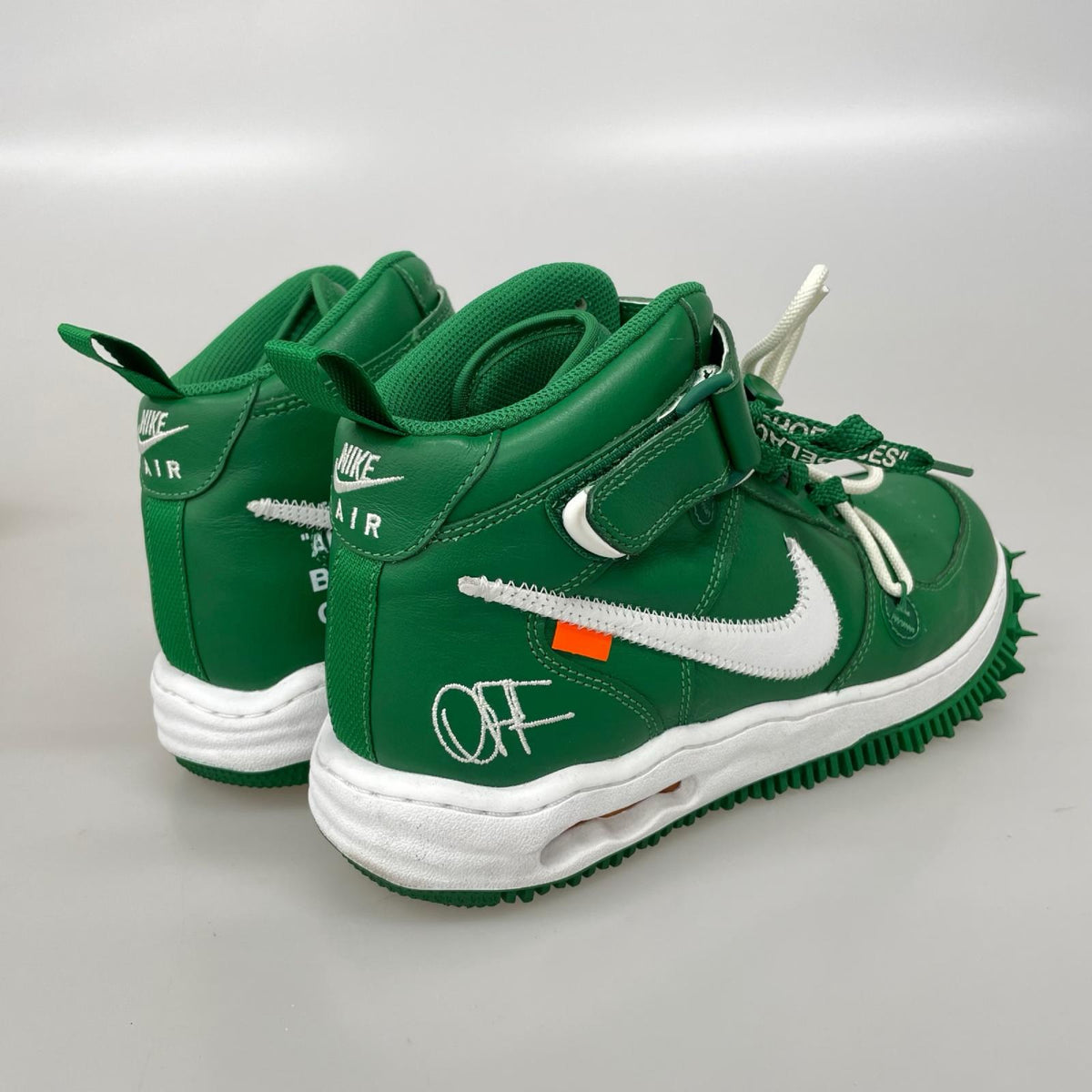 スニーカー NIKE ×Off-White Air Force 1 Mid SP 緑 28.5cm (US10 1/2 UK10 EU47) グリーン