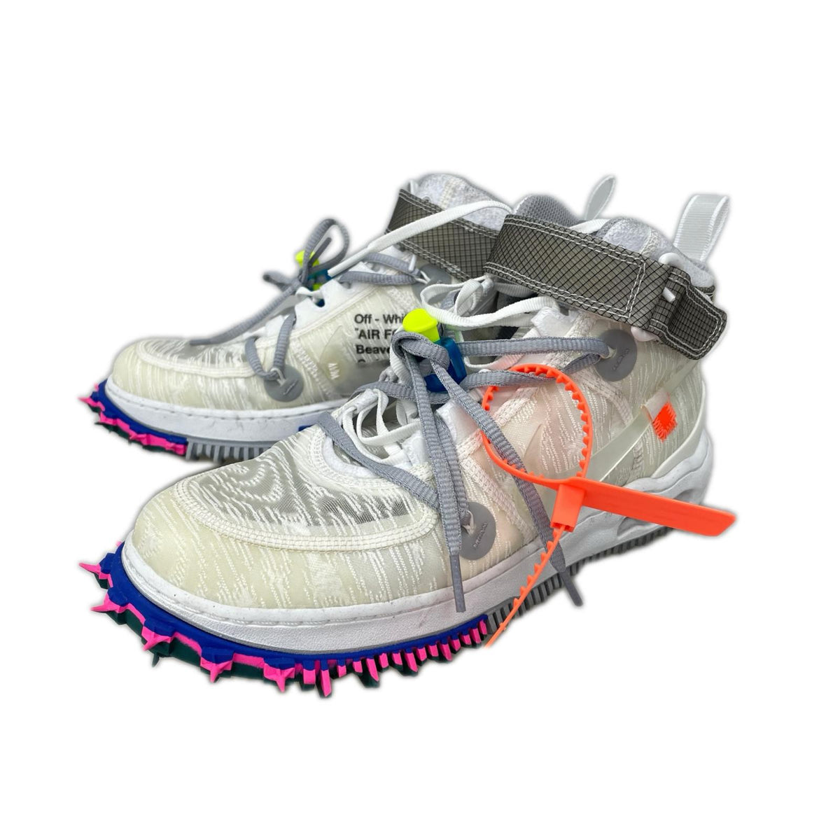 スニーカー NIKE ×Off-White Air Force 1 Mid 白 26.5cm (US8 1/2 UK8 EU43) ホワイト