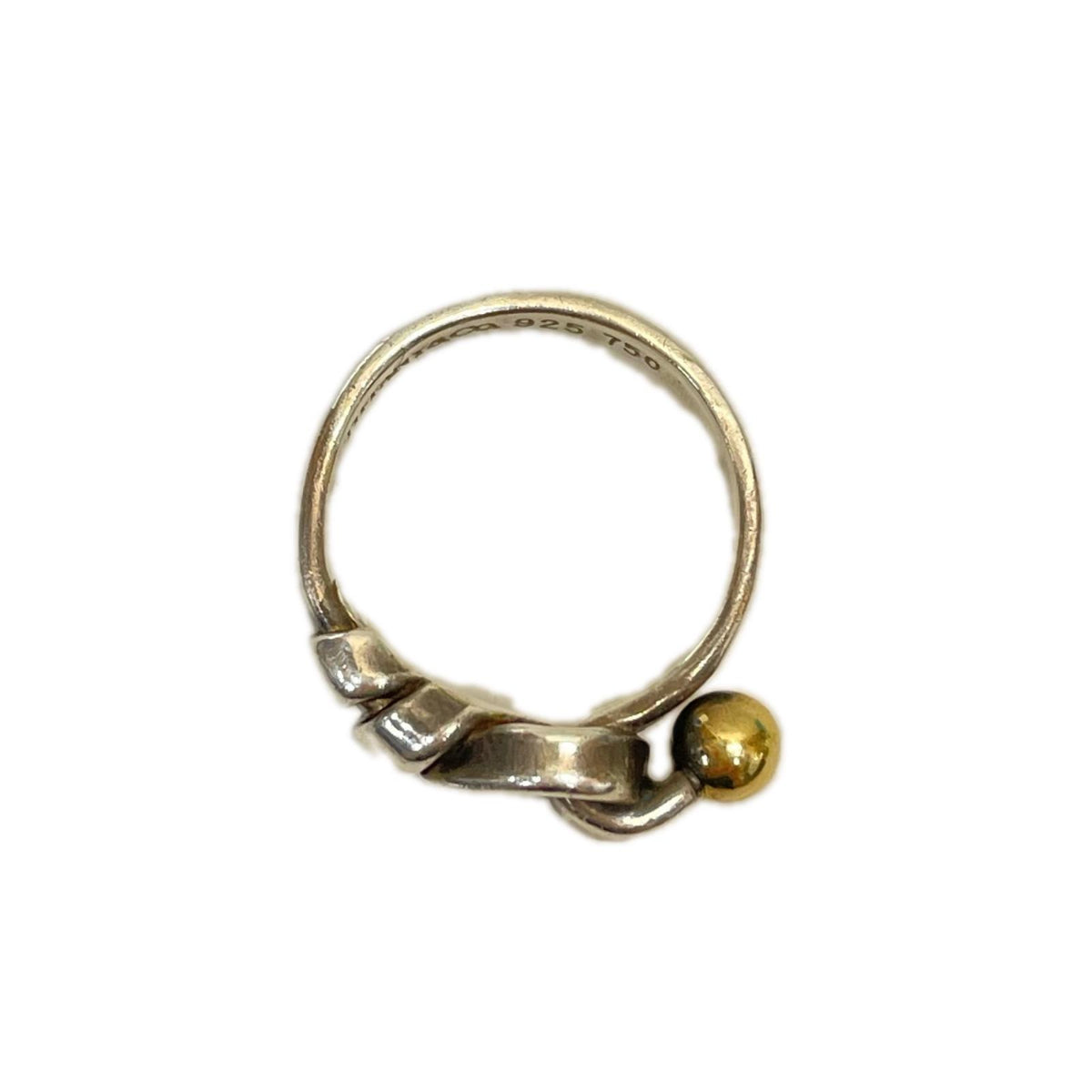 Tiffany&Co. フラットワイヤー ラブノット リング