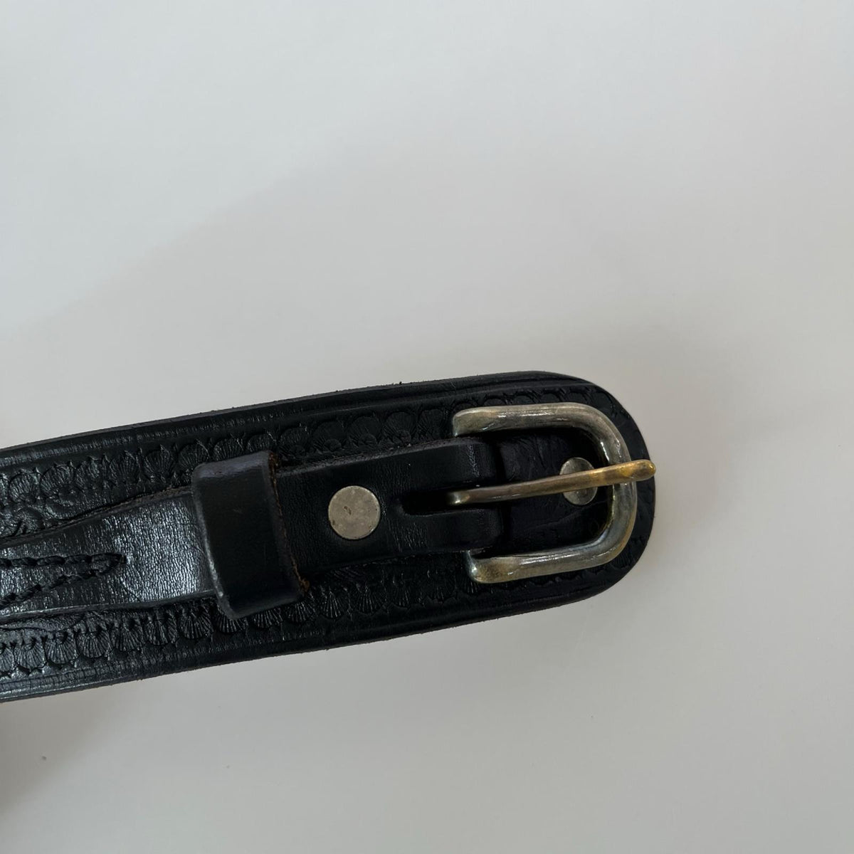 その他アクセサリー RRL ｶｰﾋﾞﾝｸﾞﾚｻﾞｰﾍﾞﾙﾄ 黒 ブラック