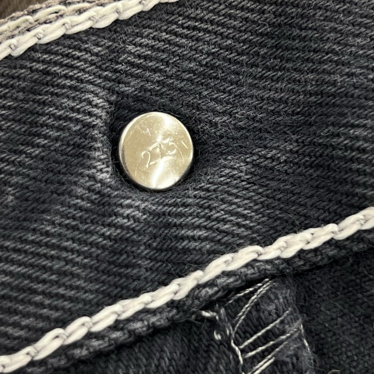 デニムパンツ 90S ﾎﾟｰﾗﾝﾄﾞ製 後染め BEG W36 グレー