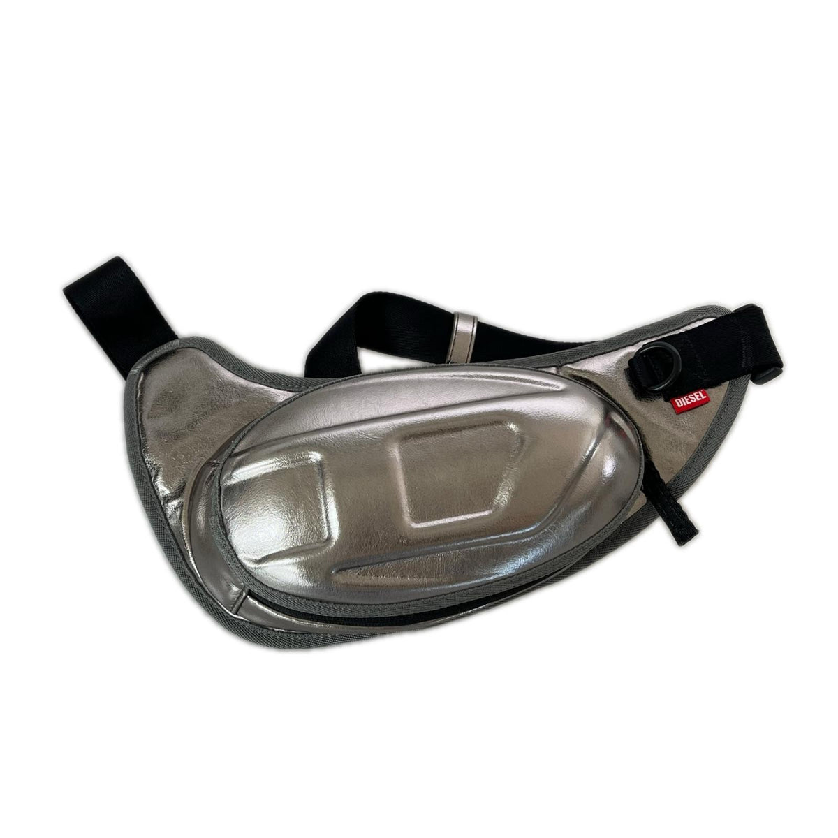 ショルダーバッグ DIESEL 1 DR POD ﾎﾞﾃﾞｨﾊﾞｯｸﾞ シルバー