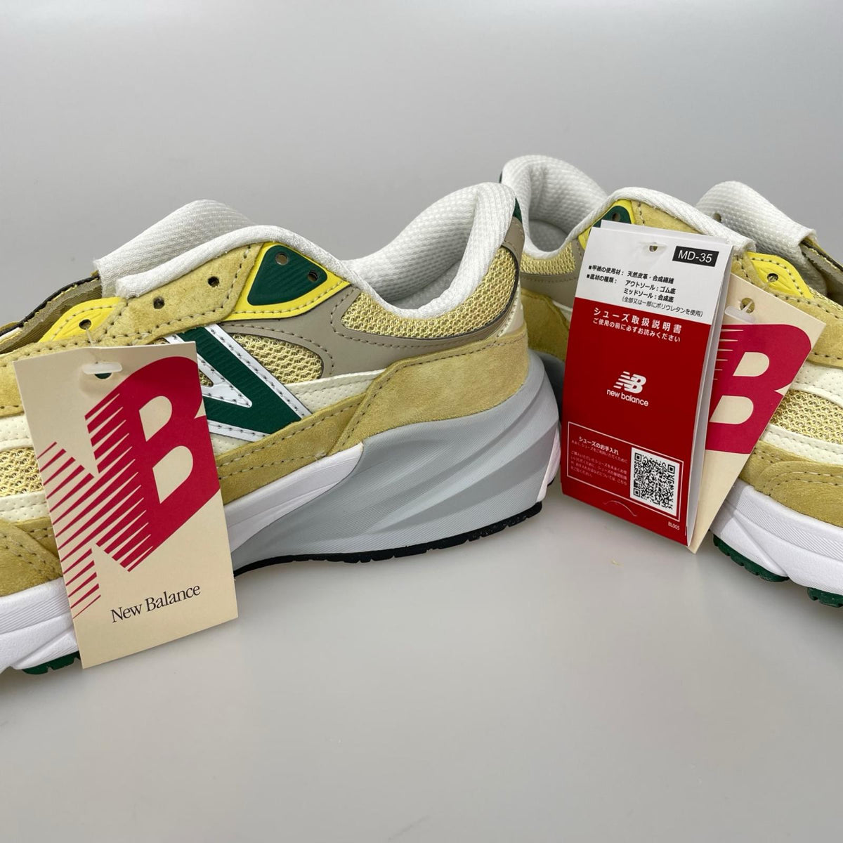 スニーカー NEW BALANCE USA製 990V6 U990TE6 PALE YELLOW 26.5cm (US8 1/2 UK8 EU43) イエロー