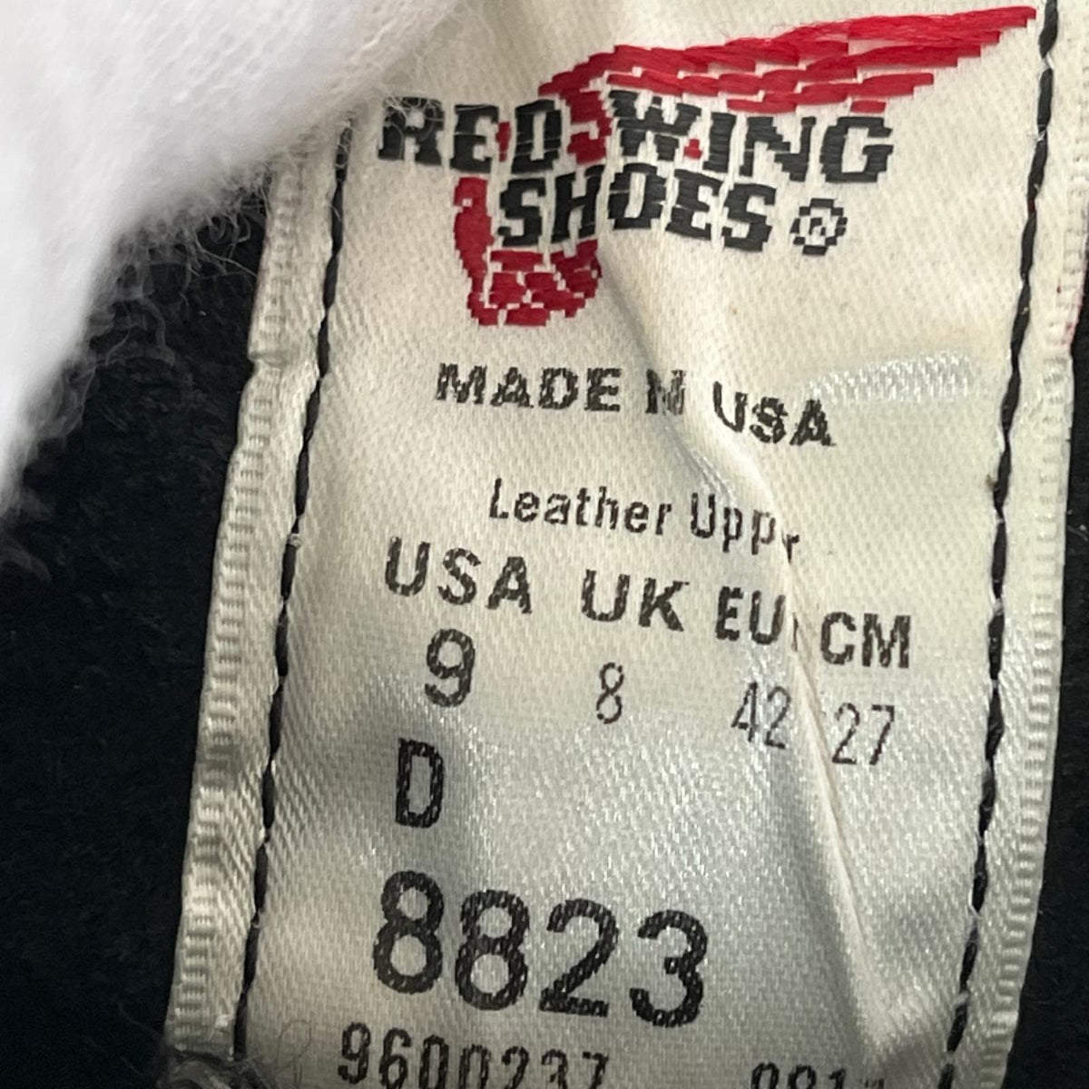 ブーツ RED WING 8823 6inch Classic Round Toe 9D 黒 27cm (US9 UK8 1/2 EU44) ブラック