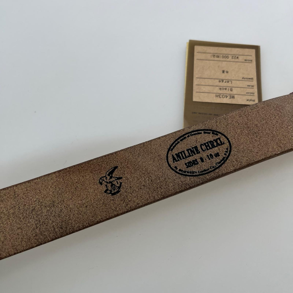 その他アクセサリー MR.OLIVE HORWEEN CHROMEXCEL LEATHER FIREMAN BELT L ブラック