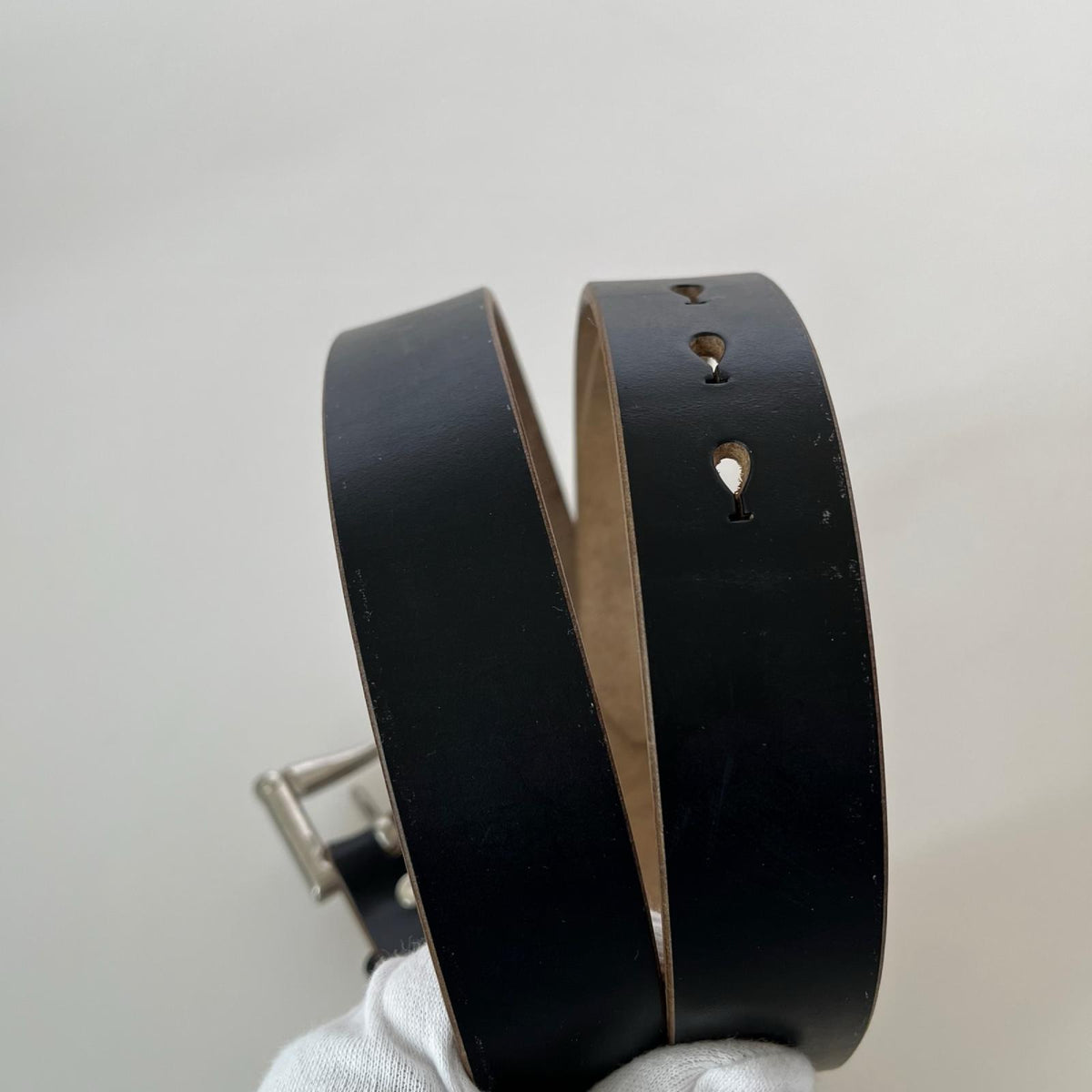 その他アクセサリー MR.OLIVE HORWEEN CHROMEXCEL LEATHER FIREMAN BELT L ブラック