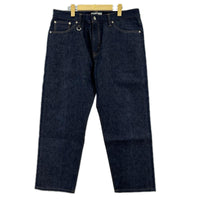 デニムパンツ uniform experiment RIGID DENIM SLIM-FIT JEANS 5 5 ネイビー