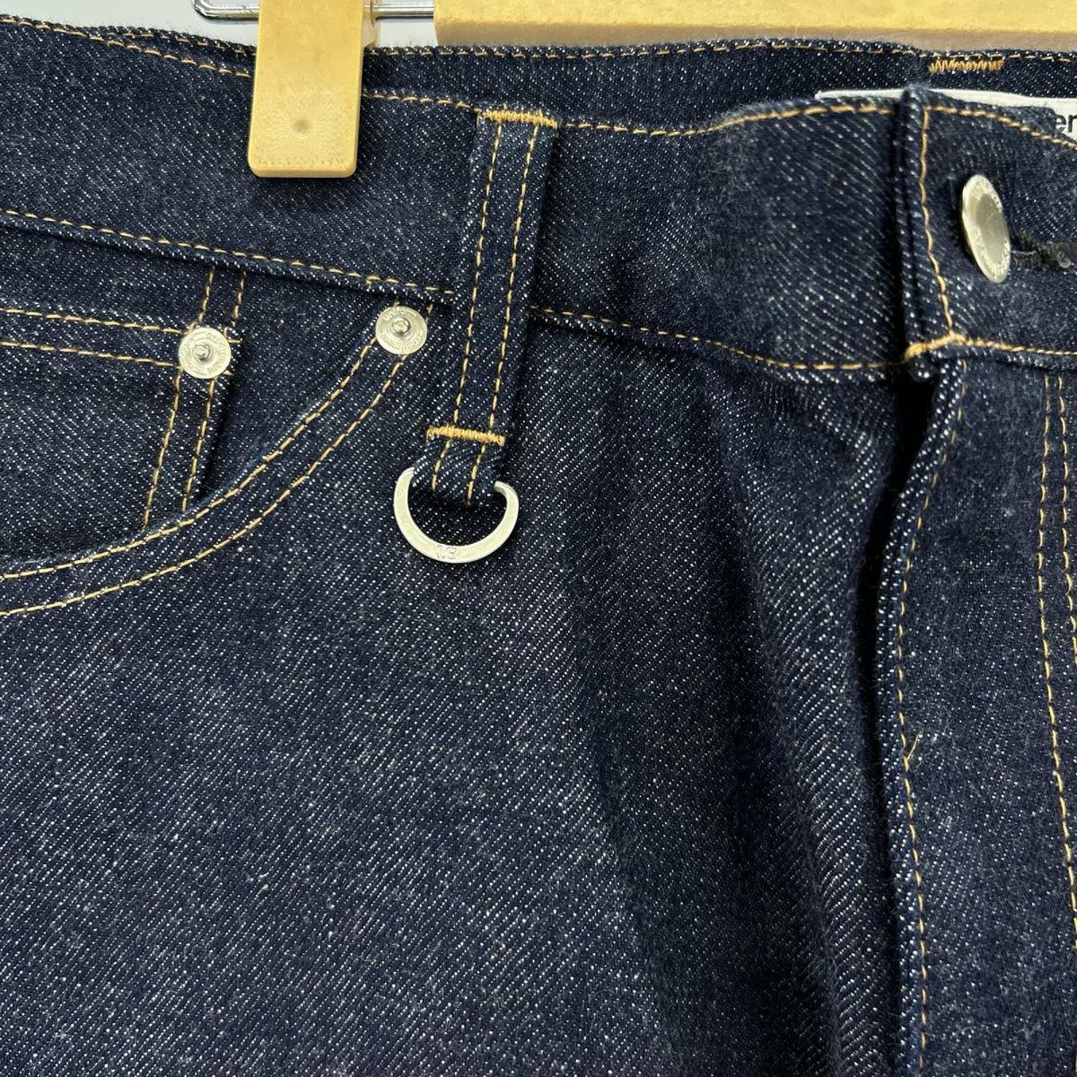 デニムパンツ uniform experiment RIGID DENIM SLIM-FIT JEANS 5 5 ネイビー