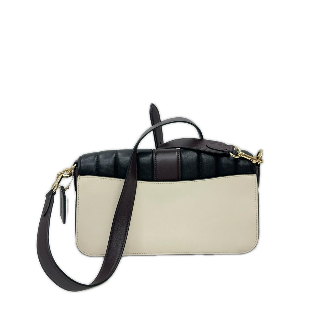 COACH/2WAYﾚｻﾞｰｼｮﾙﾀﾞｰﾊﾞｯｸﾞ/BWN/BLK/BEG