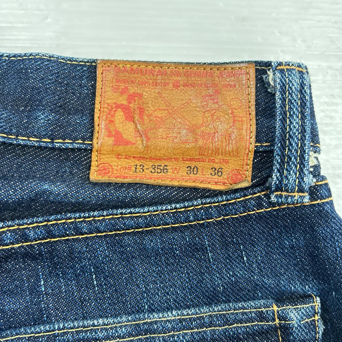 デニムパンツ 桃太郎ジーンズ 13-356 ﾃﾞﾆﾑﾊﾟﾝﾂ W30L36 ｲﾝﾃﾞｨｺﾞ 30