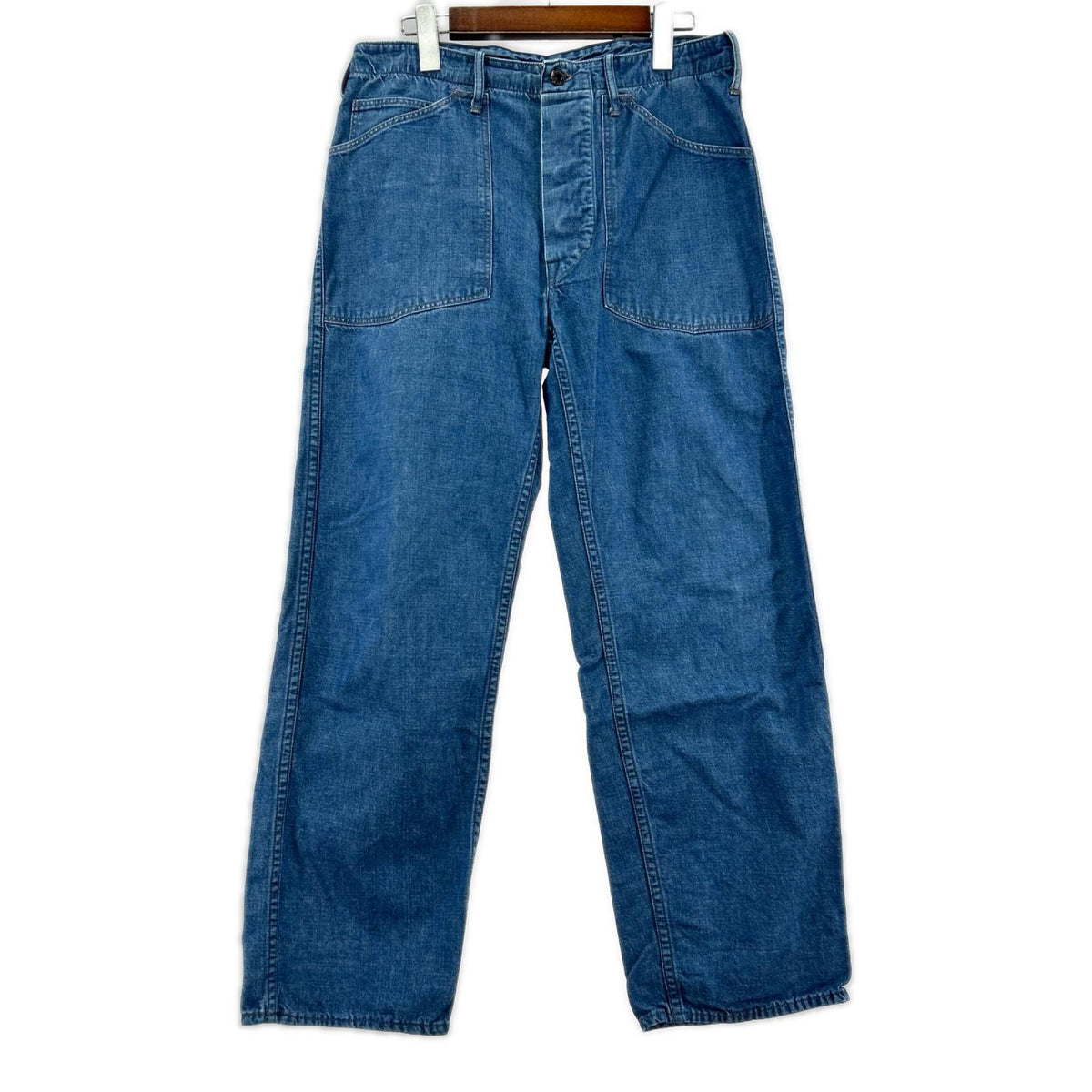 デニムパンツ HELLER'S CAFE U.S.NAVY ｼﾝﾁﾊﾞｯｸ ﾃﾞﾆﾑﾊﾟﾝﾂ 30 ｲﾝﾃﾞｨｺﾞ 30
