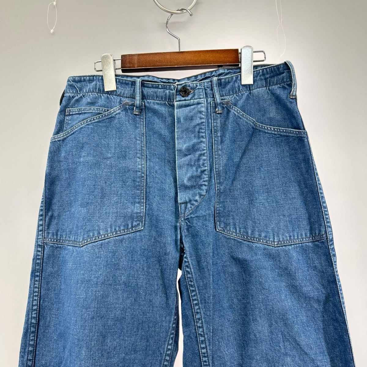 デニムパンツ HELLER'S CAFE U.S.NAVY ｼﾝﾁﾊﾞｯｸ ﾃﾞﾆﾑﾊﾟﾝﾂ 30 ｲﾝﾃﾞｨｺﾞ 30