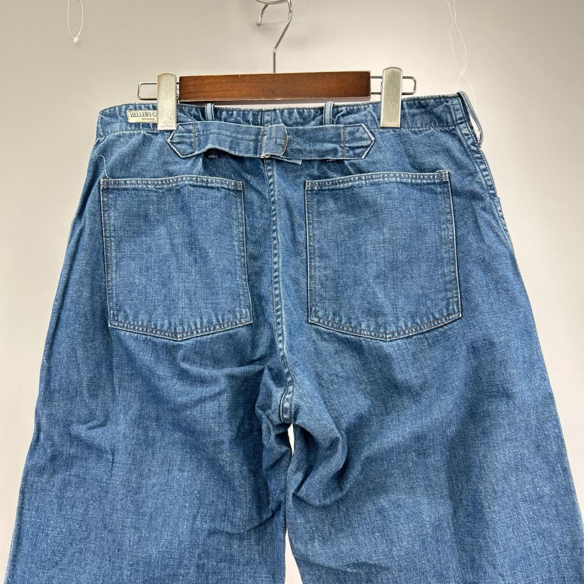 デニムパンツ HELLER'S CAFE U.S.NAVY ｼﾝﾁﾊﾞｯｸ ﾃﾞﾆﾑﾊﾟﾝﾂ 30 ｲﾝﾃﾞｨｺﾞ 30
