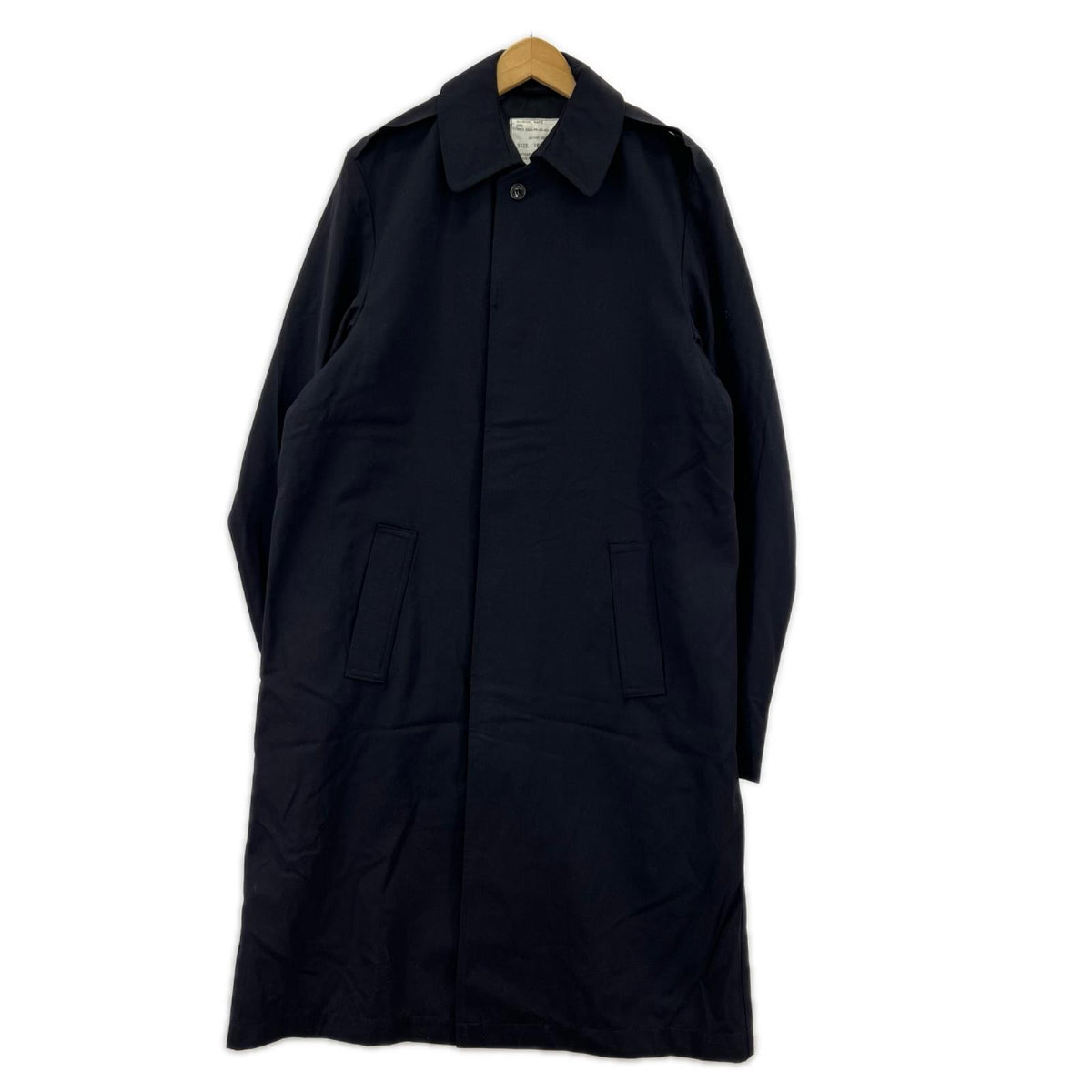 ミリタリージャケット 70s ｲｷﾞﾘｽ軍 ｽﾃﾝｶﾗｰ RAINCOAT ｳｰﾙｷﾞｬﾊﾞ 紺 ブラック