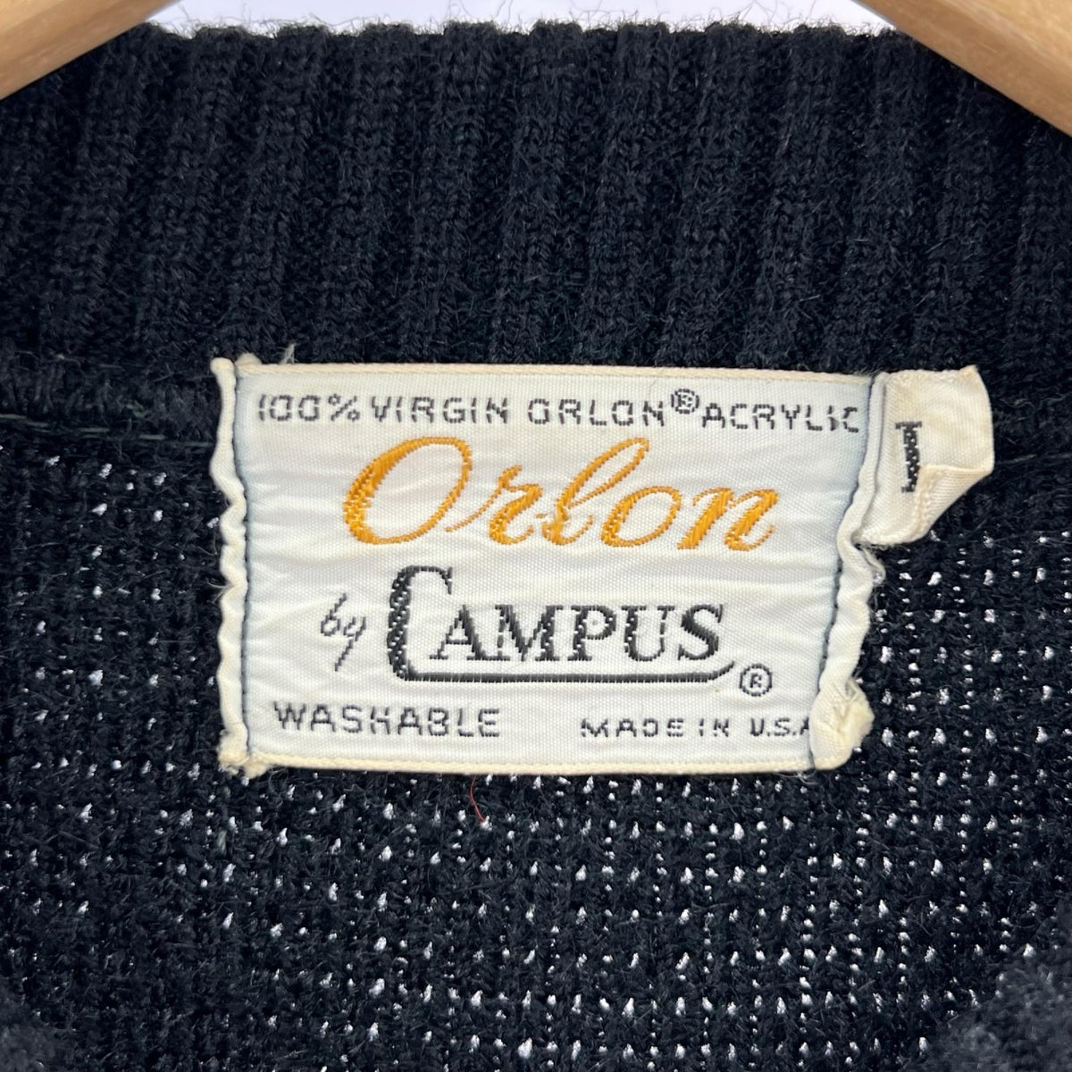 カーディガン 60S USA製 CAMPUS ｵｰﾛﾝｱｸﾘﾙ ｱｰｶﾞｲﾙ (L) L