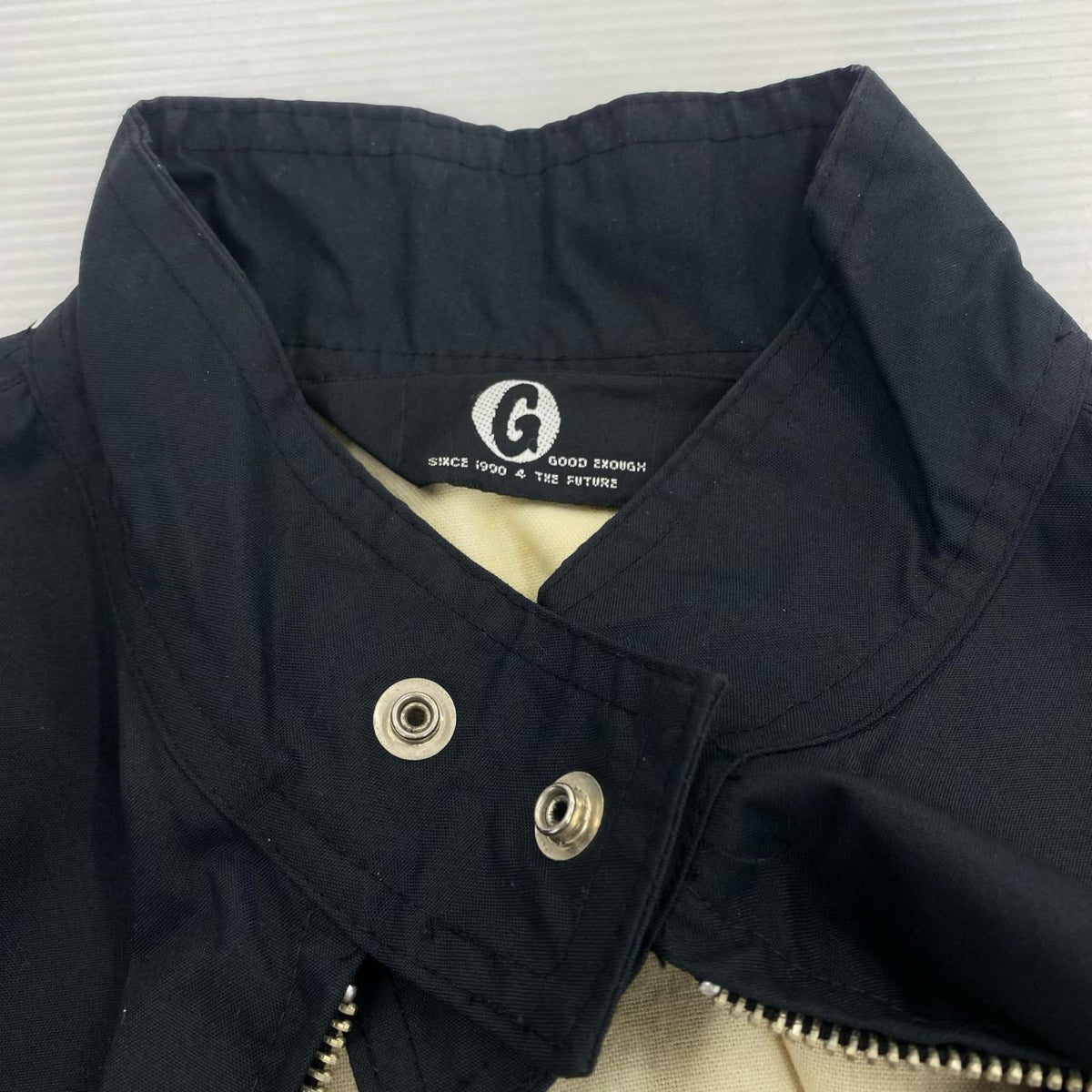 ジャケット 00s GOODENOUGH ﾅｲﾛﾝﾗｲﾀﾞｰｽｼﾞｬｹｯﾄ M 黒 M ブラック