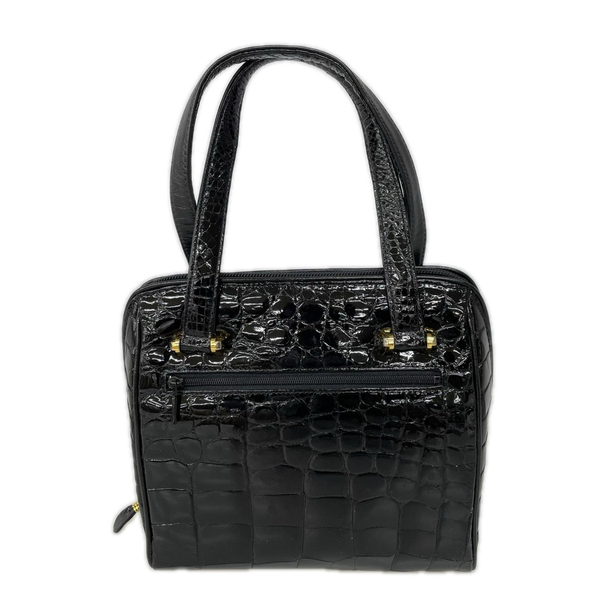 ハンドバッグ CROCODILE YOSHINAGA ｸﾛｺﾀﾞｲﾙﾚｻﾞｰ BLK ブラック