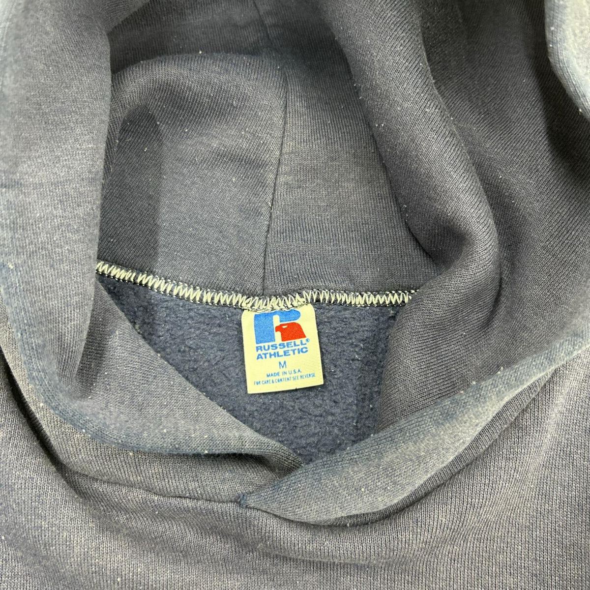 パーカー RUSSEL ATHLETIC 90s USA製 ｶﾚｯｼﾞﾛｺﾞ 紺 (M) M ネイビー