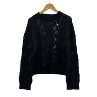 ニット CABLE SONAR ROUNDNECK 黒 (44) 44 ブラック